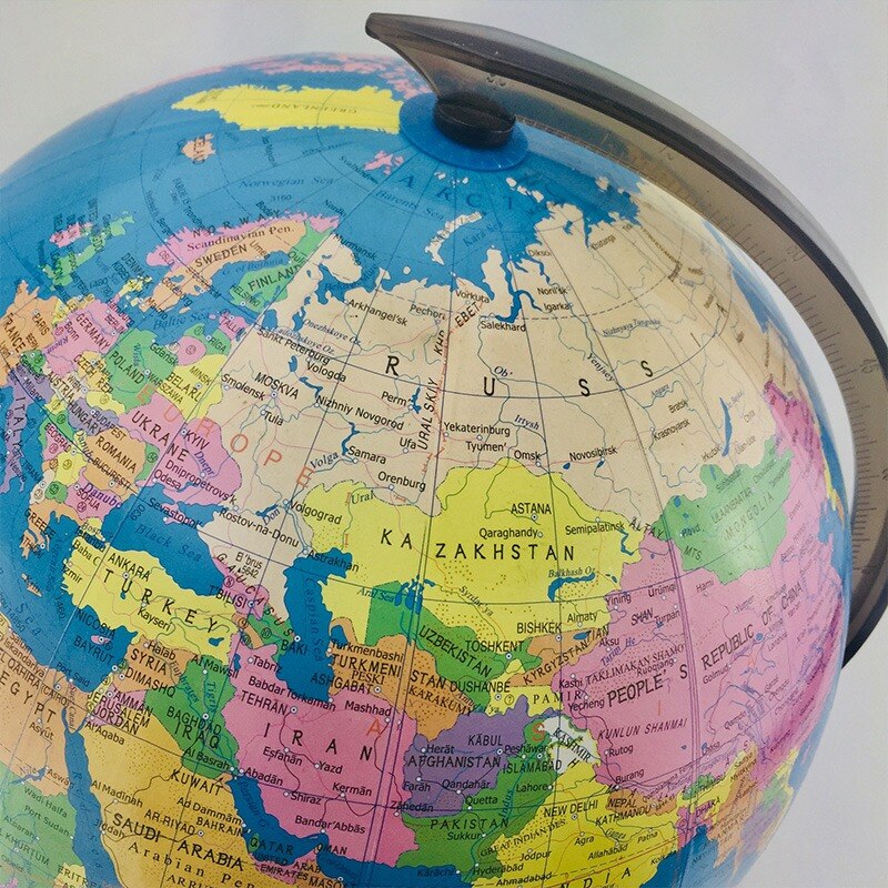Globo terráqueo giratorio de 12,6 pulgadas, perfecto para niños, estudiantes de geografía, profesores, fácil de girar