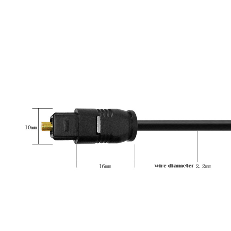 Digital Optical Audio Cable Toslink Gold Plated 1m 1.5m 2m 3m 5m SPDIF MD DVD Gold Plated Cable Wire