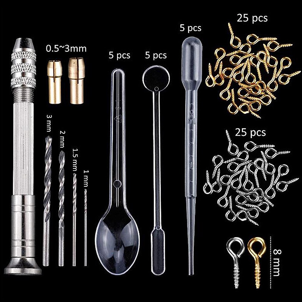 Mixed Style Jewelry Epoxy Casting Molds Tools Set Silicone UV Casting Tools Clay Resin Casting Molds For Jewelry making DIY