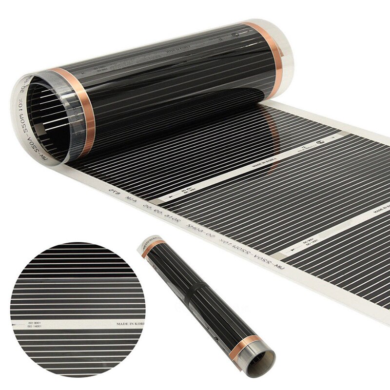 50cm*4m Electric Heating Film Infrared Underfloor Foil Warming Mat 220V 220W Floor Heating Systems & Parts Living Room Warm Mat
