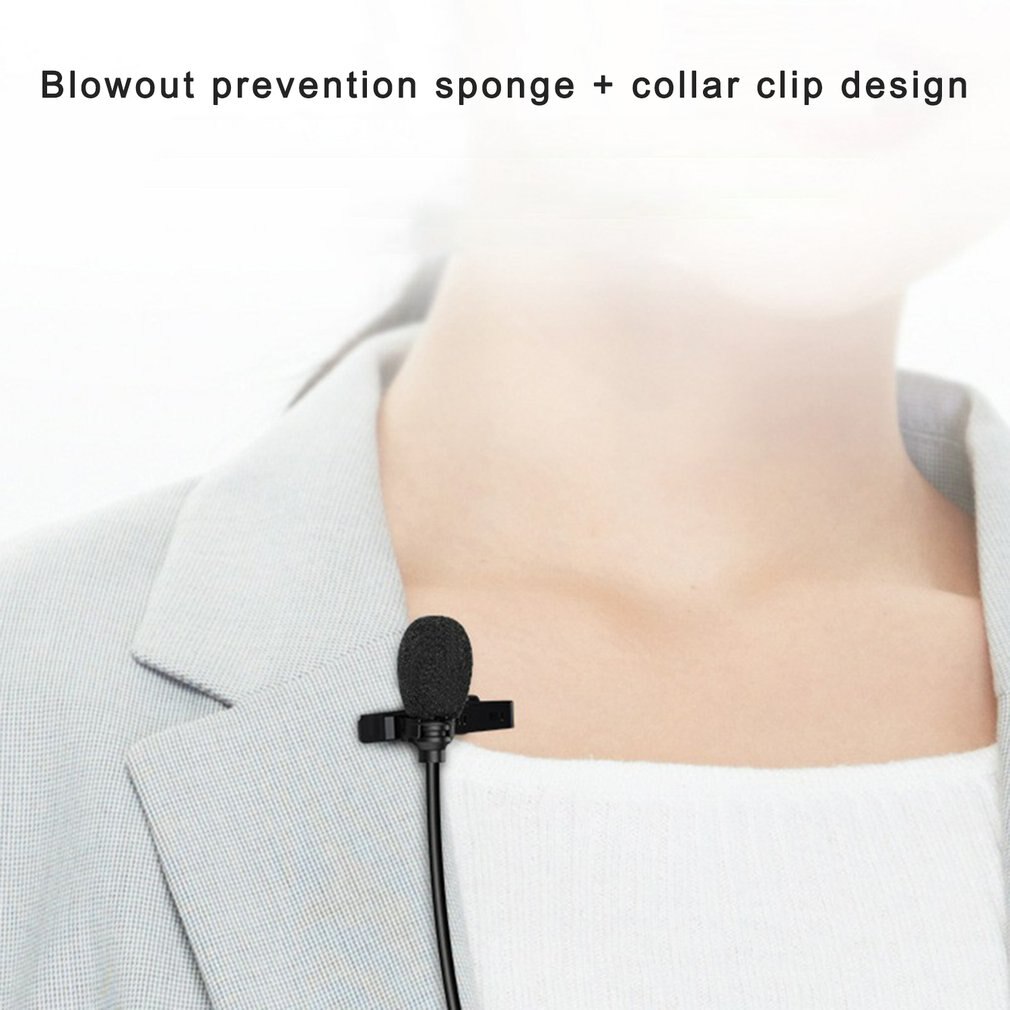 UHF Lavalier Microphone Wireless Utensil For Making Recordings Or Direct Vlog Interviews Compatible For IPhone PC