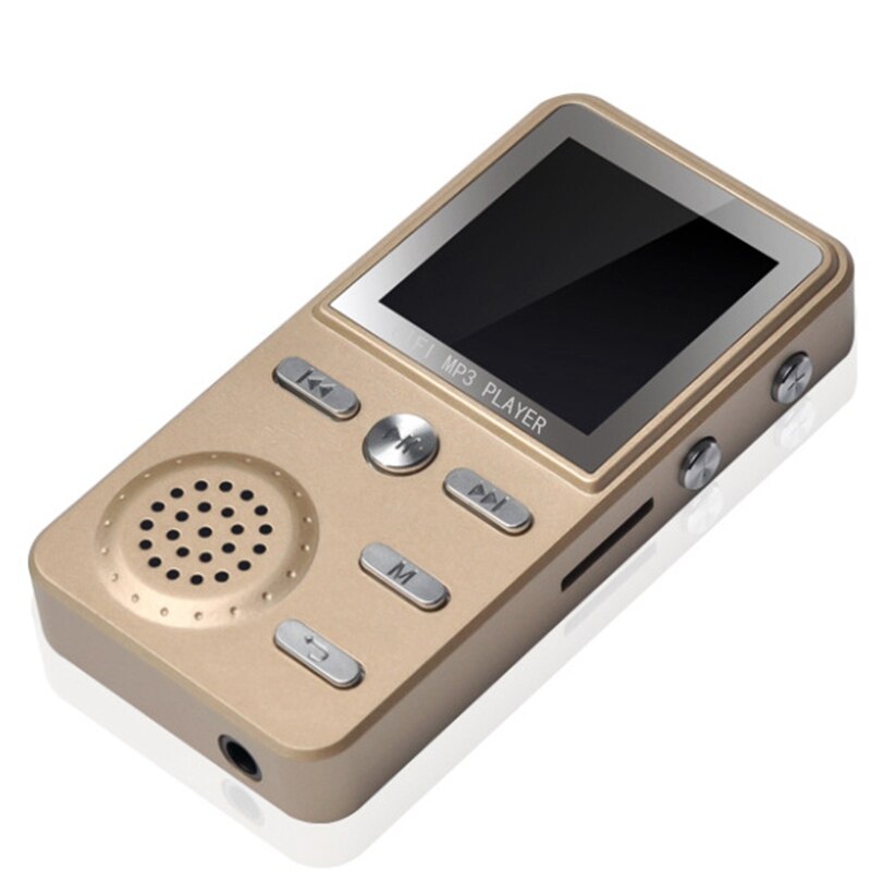 8gb mp3 spelare metall förlustfri hifi  mp3 sport musikspelare multifunktion fm klockinspelare högt stereo spelare: Guld-