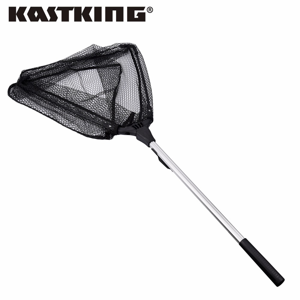 KastKing 90cm,160cm,210cm Folding Fishing Net Triangular Landing Fishing Network 3 Section Telescopic Hand Fish Net