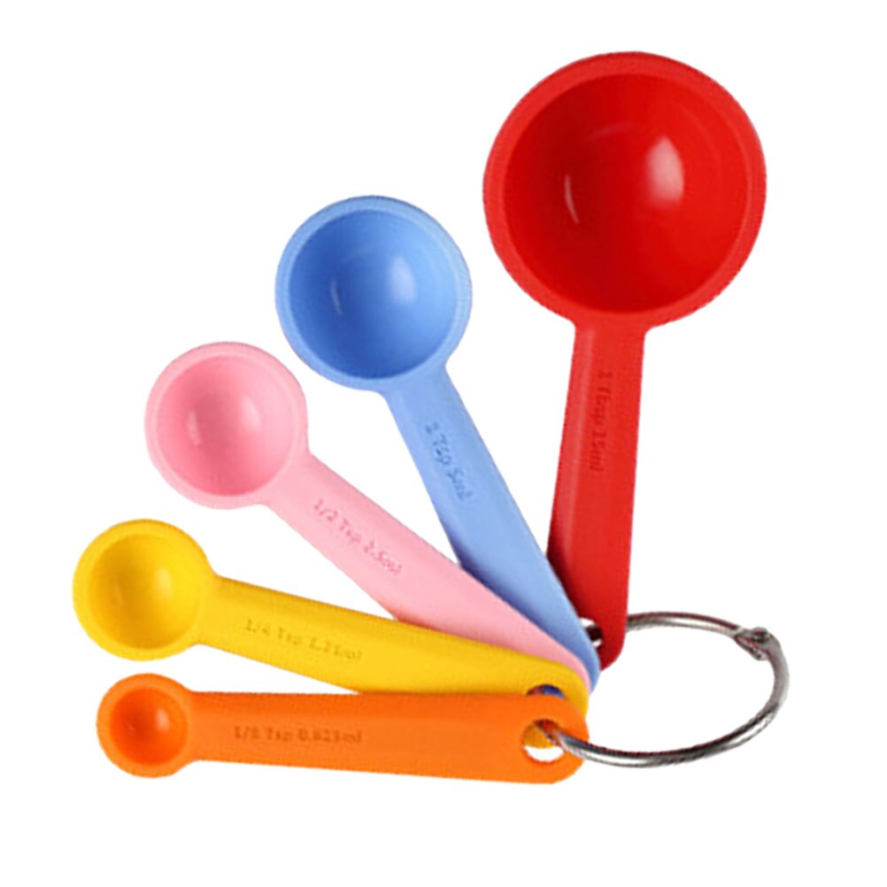 5 Pcs Baking Measuring Scoops Practical Measuring Scoop Silicone Measuring Spoons