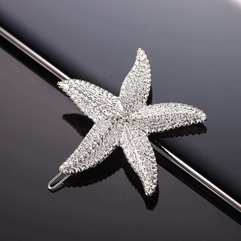 1pc Sea Shell Hairpin Beach Bridal Handmade Hair Clips Starfish Hairclips Mermaid Festival Wedding Headwear Accessories