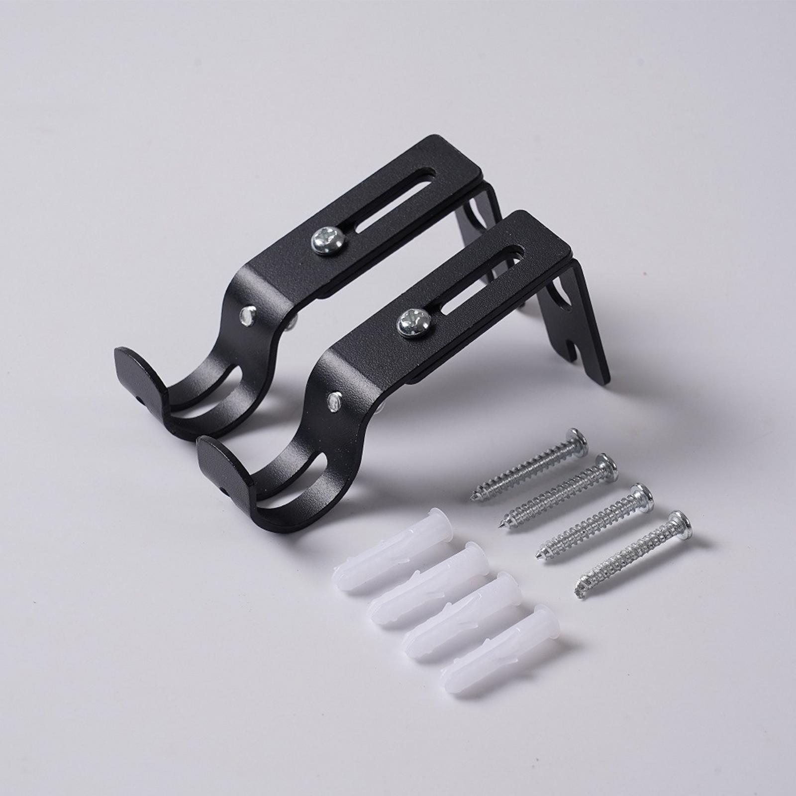 Support de tringle à rideau, Support de tringle simple Portable pour rideau mural, Support de tringle à rideau, cintre pour tringle à rideau de 1 pouce