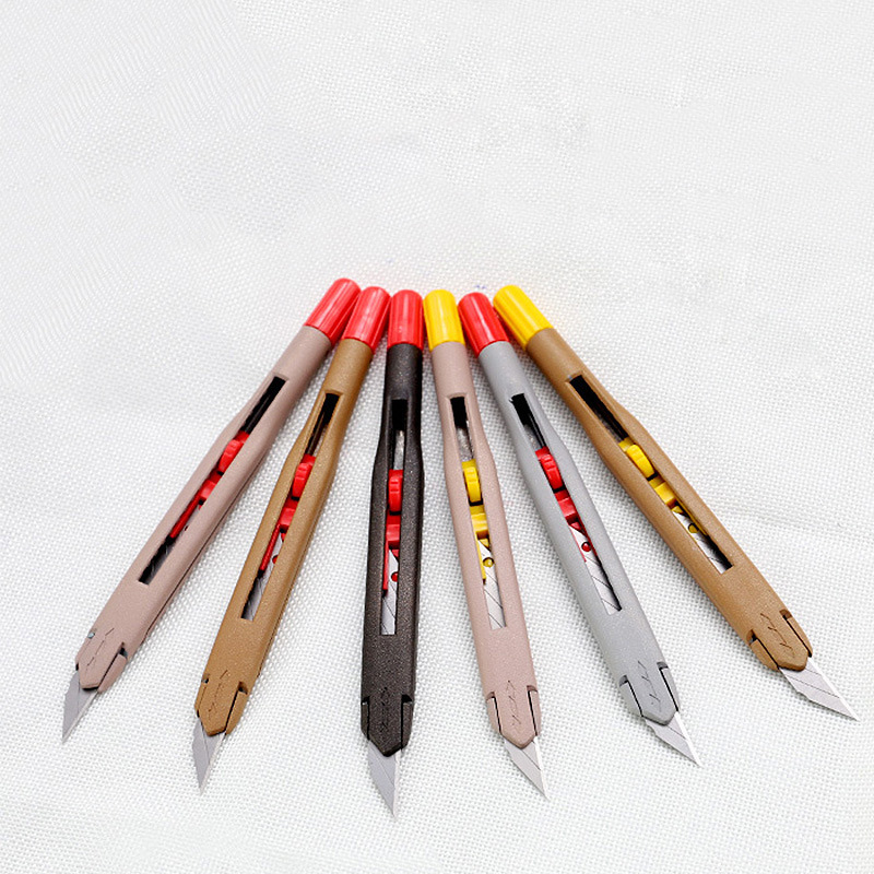 1Pcs Utility Sharp Craft Knife Leather Cutting Knife Paper Carver Shaperner Tools Blade No Shaking 30 Degree Retractable Blades