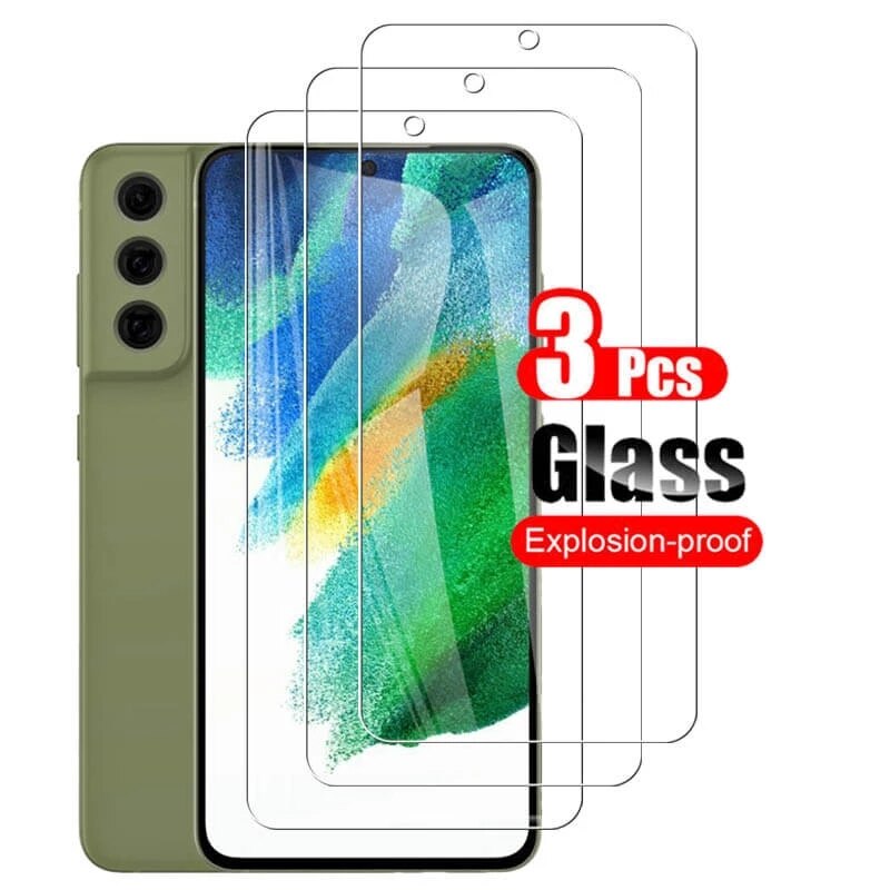 3 stück gehärtetes glas für samsung Galaxis  s20fe 4g displayschutzfolie für samsung Galaxis  a03 a13 a23 a52 a53 a73 s21fe 5g schutzglas