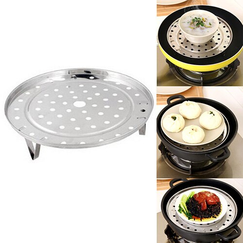Vaporera de acero inoxidable, bandeja para cocción al vapor, utensilio de cocina