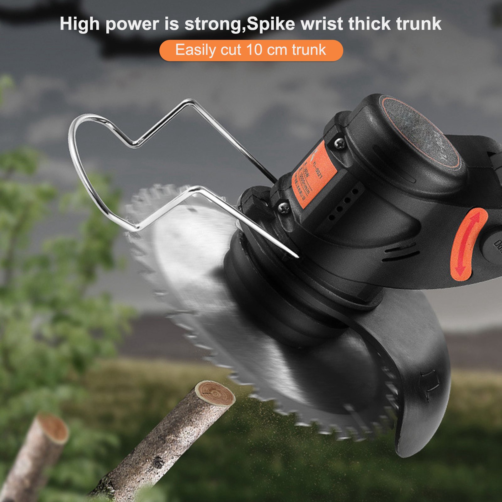 450W Foldable Electric Grass Trimmer Cordless Handheld Lawn Mower Hedge Trimmer Garden Agricultural Power Pruning Weeding Tool