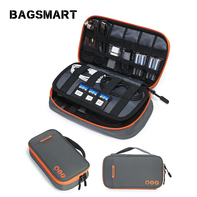 Bagsmart Travel Electronic Accessories Bags Data Cable Earphone Wire Power Line Organizer Bag Flash Disk Case Digital Bag