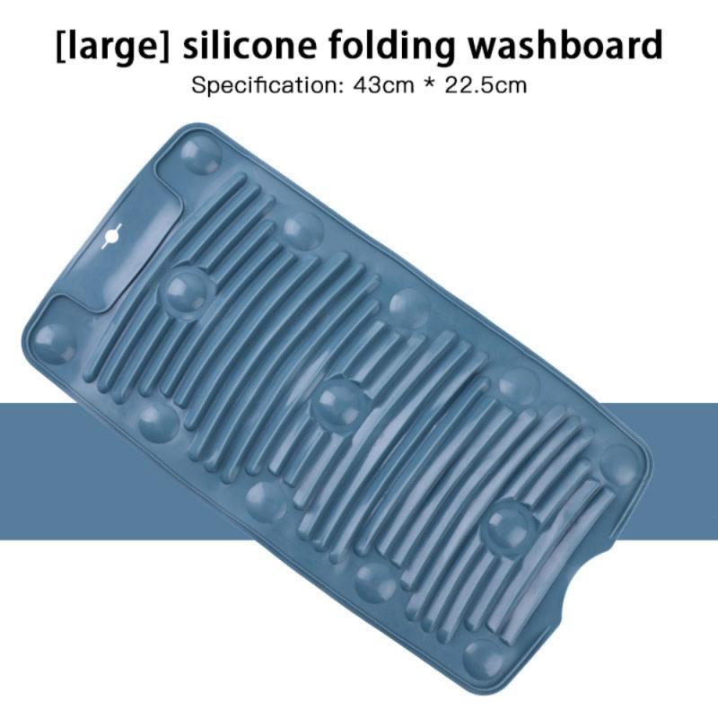 Wash Board Practical Laundry Tool Portable Household Washboard Washing Clothes Socks Manual Washboard Clothes Cleaning Tools: blue