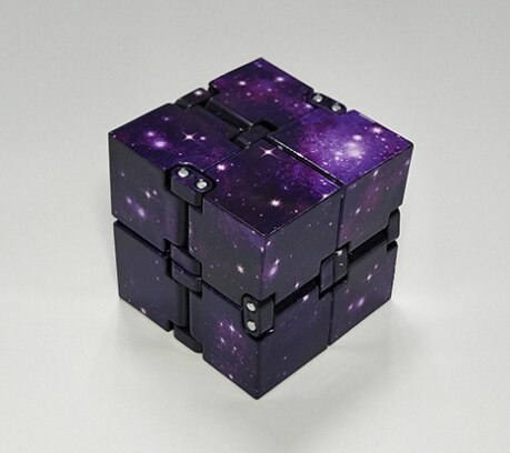 Trend Creatieve Infinity Cube Magic Cube Kantoor Flip Cubic Puzzel Stop Stress Reliever Speelgoed Anti Depressiva Autisme Speelgoed: Purple Sky