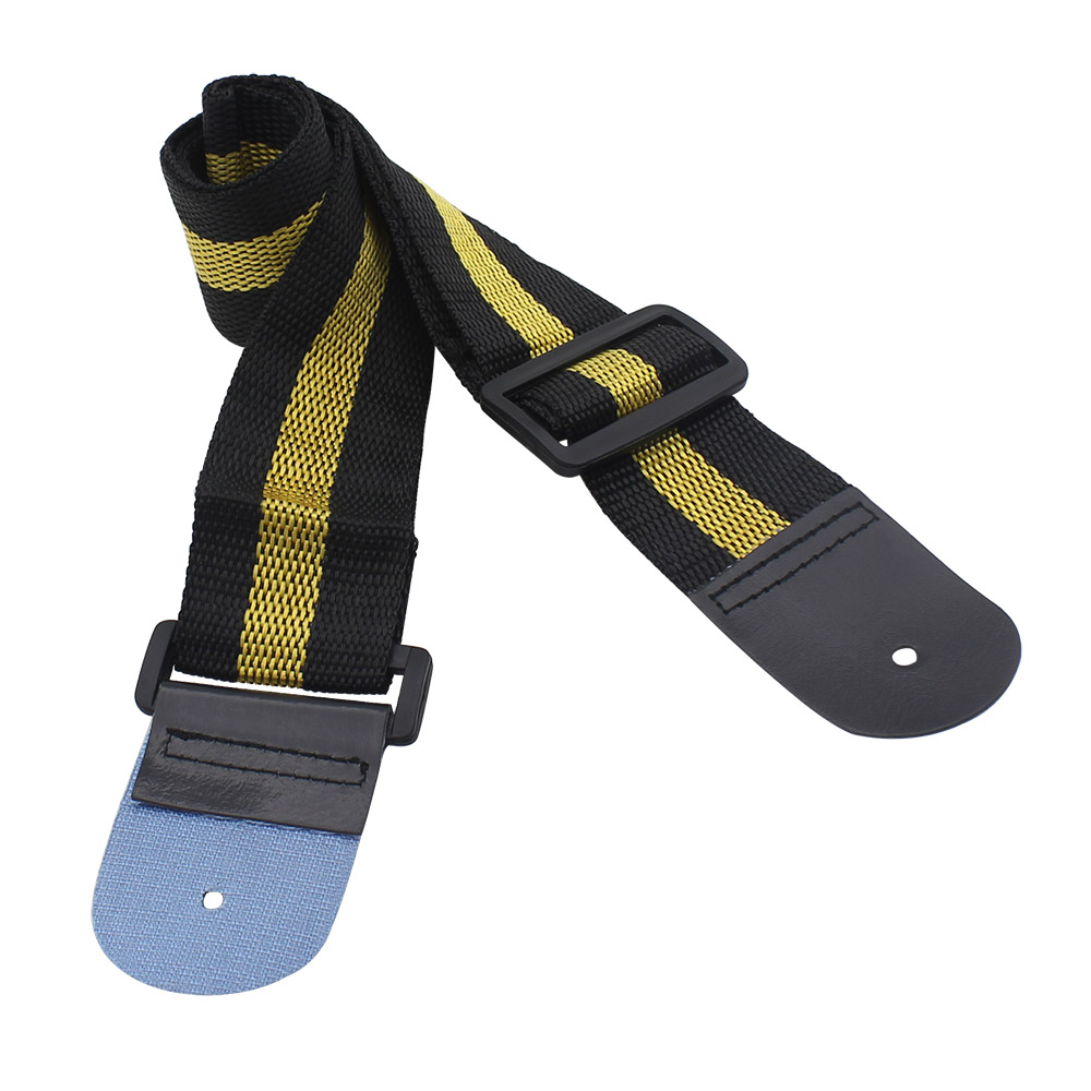 Verstelbare gitaarband Polyester Hoogwaardige bedrukking Etnische stijl Puur katoen Borduurinstrument Gitaaraccessoires: Army Green