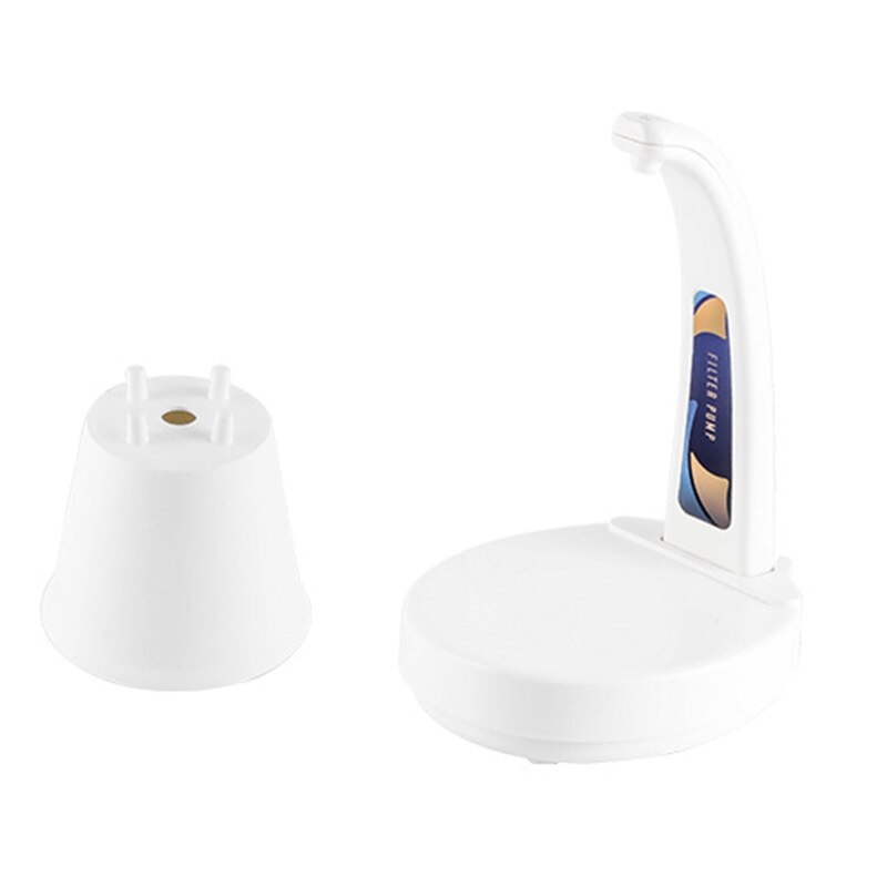 Gravity Induction Electric Bottled Drinking Water Pump Automatic Pumping Pump: White-1
