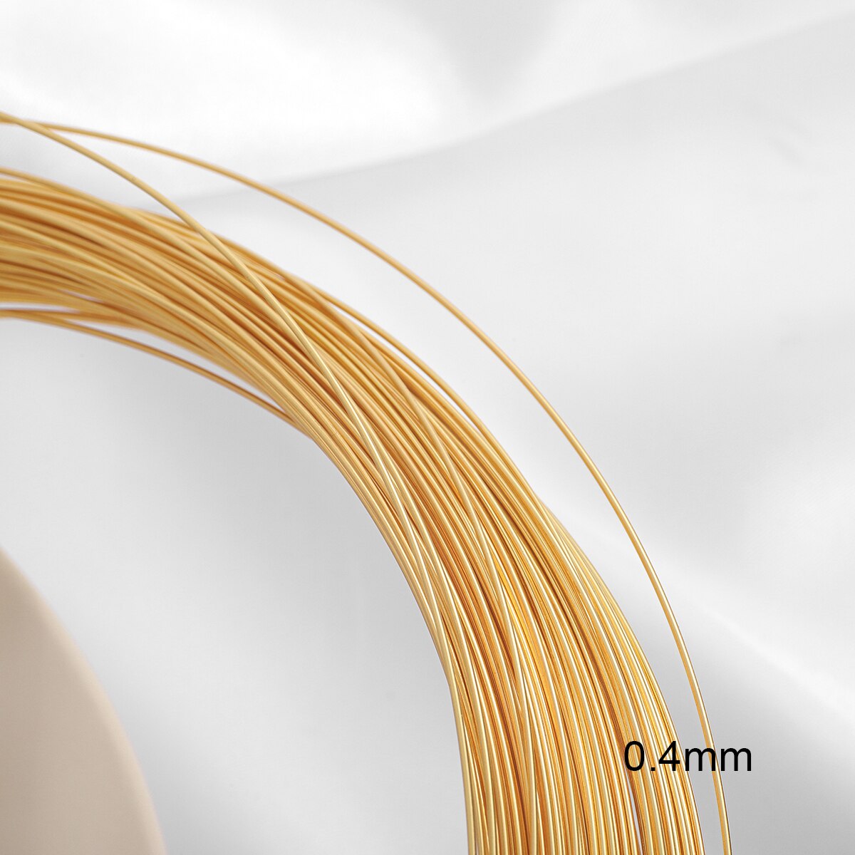 1Meter 18KGold Plating Copper Beading Wire Cord String for Diy Winding Necklace Bracelet Jewelry Finding Craft Making Accessory: style1 0.4mm