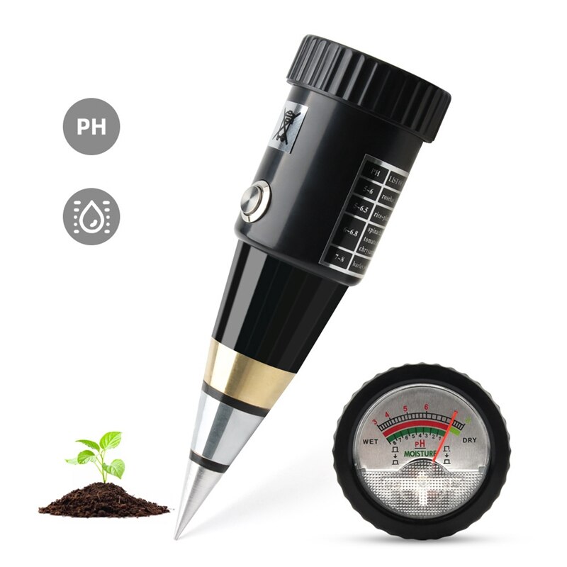 Bodem Ph Meter Tester Bodemvochtigheidssensor Bodem Test Kit Voor Plant Care Tuin Gazon Boerderij Wijngaarden Boomgaarden Veld
