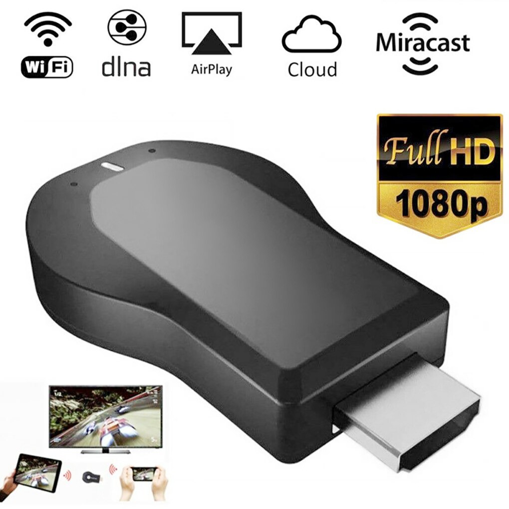 Anycast M4 PLUS 1080P sans fil HD lecteur multimédia Portable Streamer Wifi affichage Dongle pour projecteur Smartphone tablettes