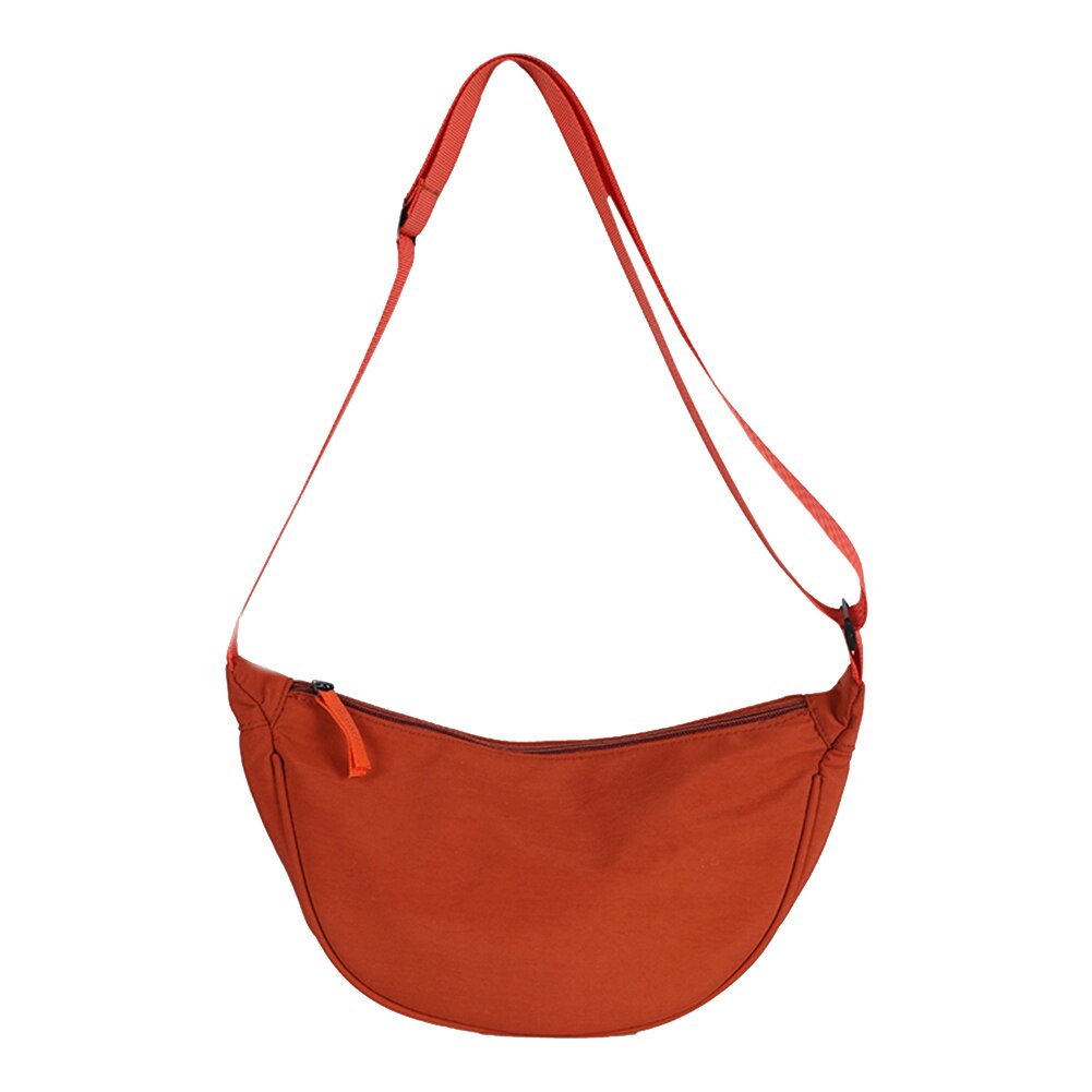 Casual rua peito saco feminino cor sólida fanny cinto bolsa corrente feminino menina diário viagem crossbody pacote de ombro para senhoras: Laranja