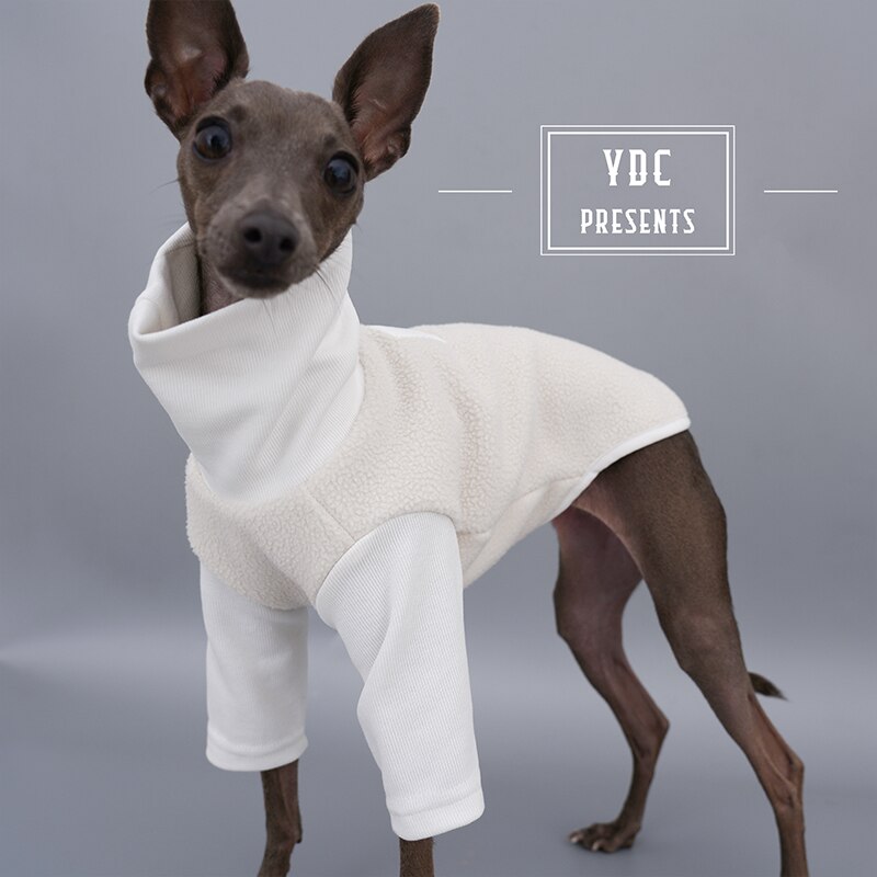 Kleine En Middelgrote Hond Kleding Italiaanse Windhond Kleding Plus Fleece Warm Hond Kleding Hond Accessoires Katoen Hond Base Shirt