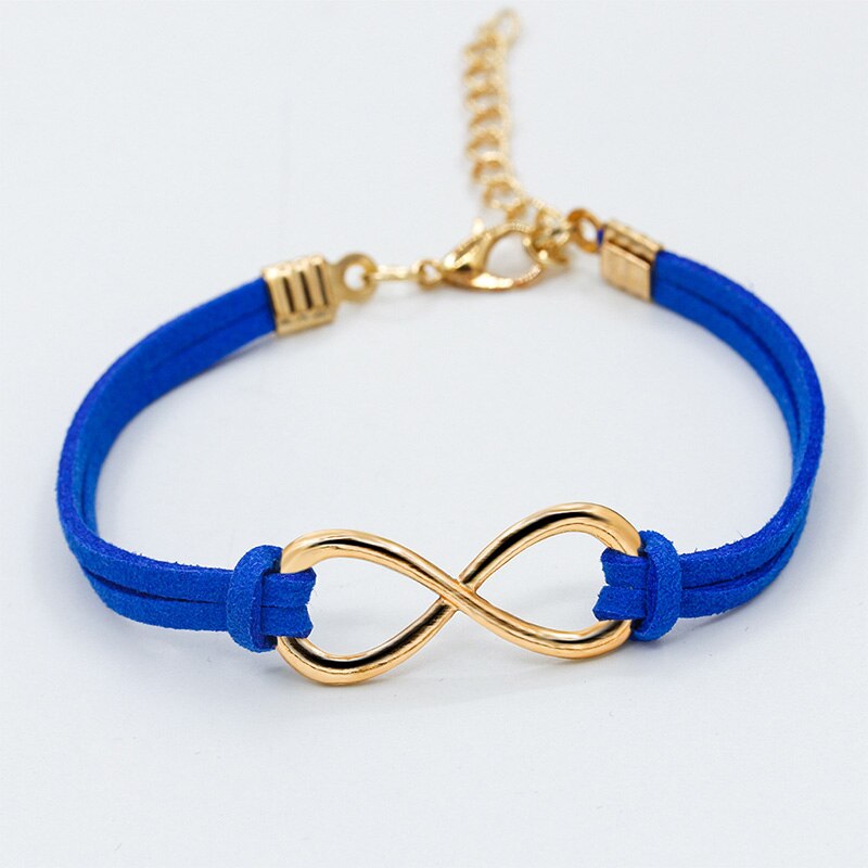 CHENFAN 8-shaped bracelets for women bracelet hand-woven red rope ladies hand rope travel party: blue