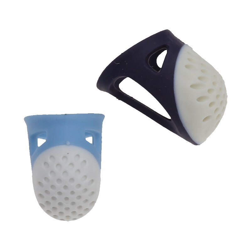 Dedal Protector de dedos para costura, herramientas de bricolaje para el hogar, accesorios de artesanía acolchados, cómodos y antideslizantes, FT0821