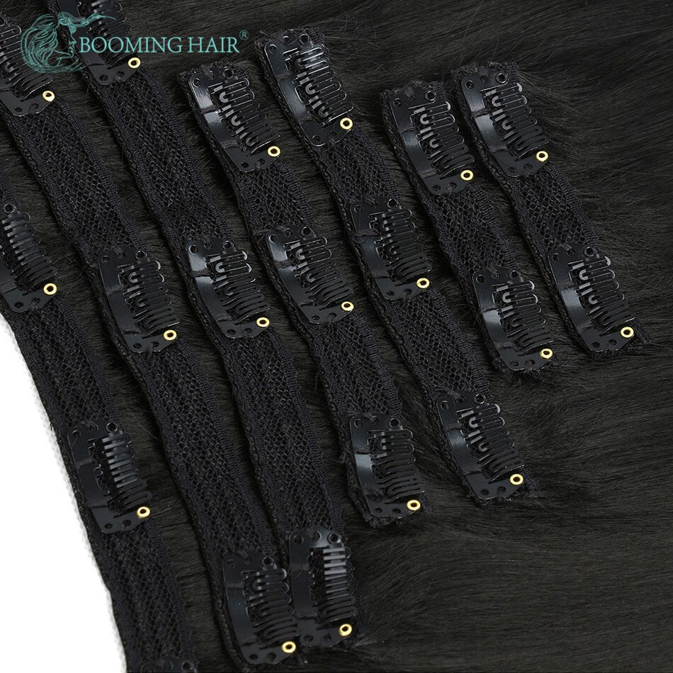 Booming Haar 24 Inches 140G In Hair Extensions Lange Rechte Haar Voor Vrouwen Hoge Temperatuur Fiber Extensions