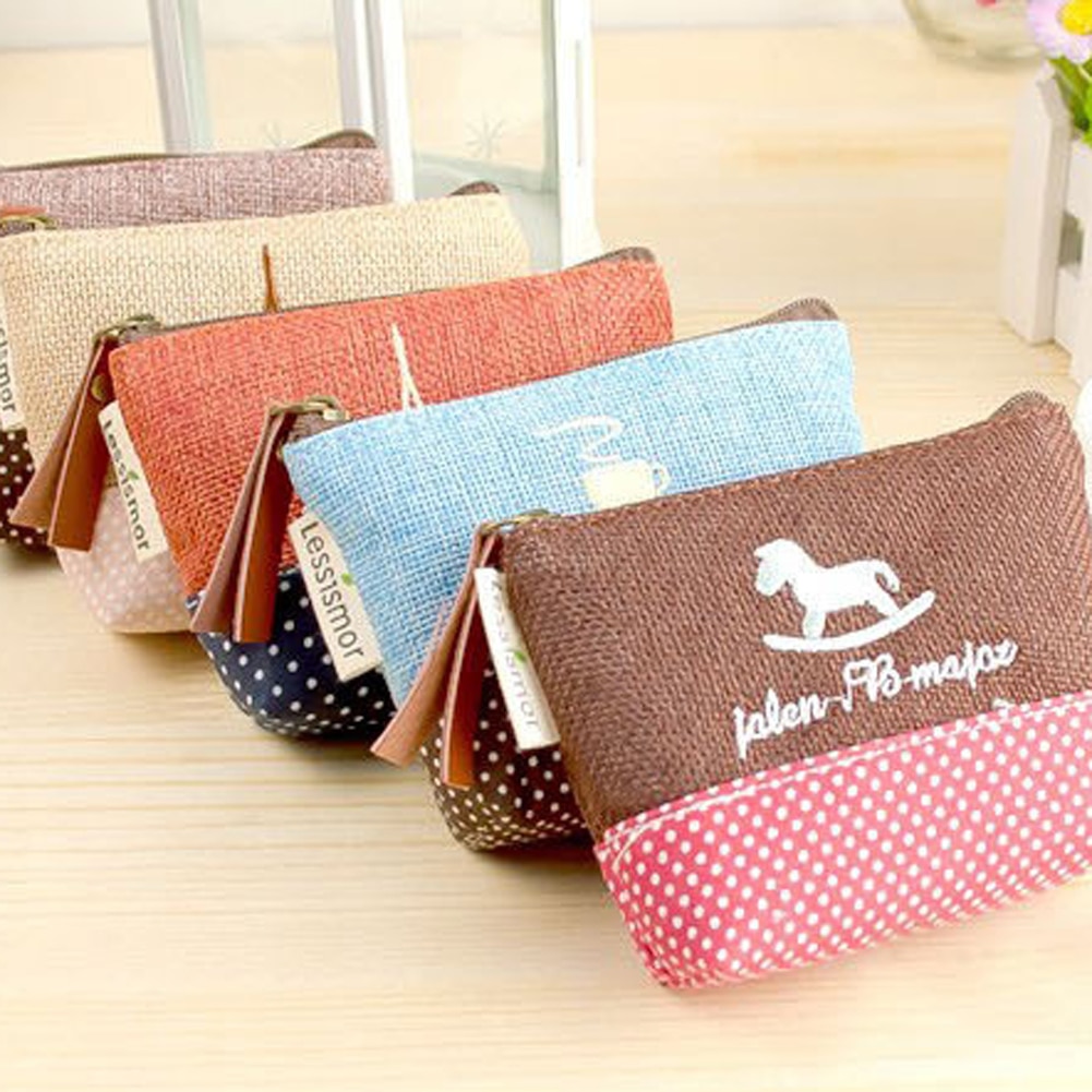 Frauen Geldbörse Nette Blume Druck Damen Kleine Brieftasche Tasche Headset Linie Beutel Kreditkarte Halter Lippenstift Tasche Mädchen