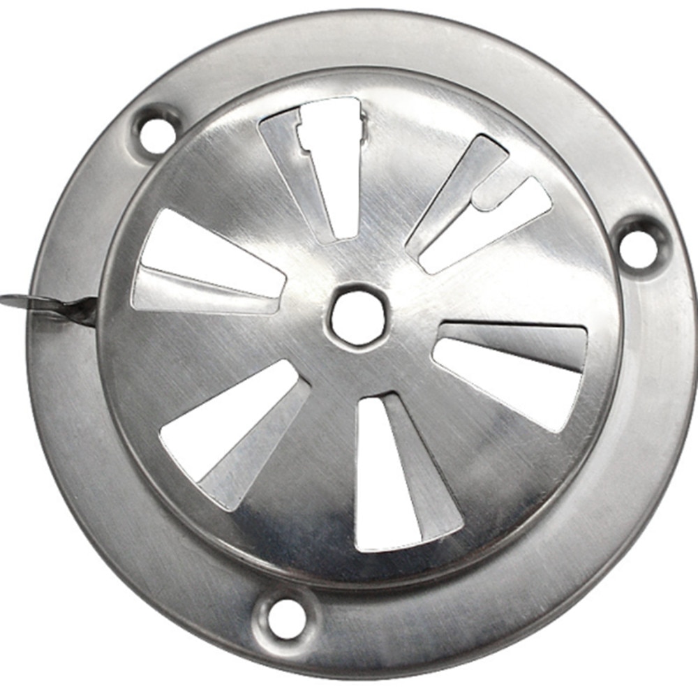 Air Louver Vent BBQ Grill Smoker Exhaust Adjustable For Kitchen Stove Stainless Steel Damper Round Home Fresh System Replacement