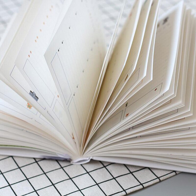 Cuaderno planificador de 365 días Agenda anual ilustración de página interior colorida Plan diario Registro Diario vida papelería