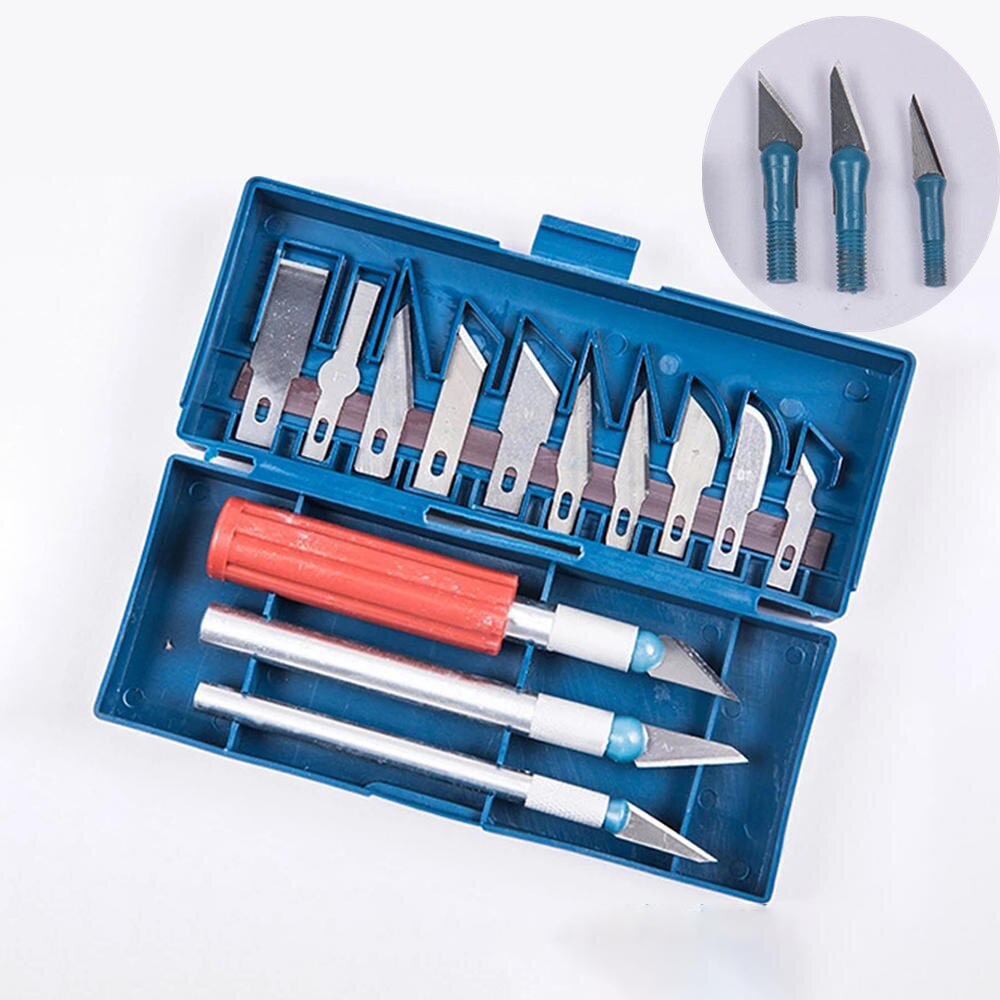 Metall Gravur Messer Werkzeuge Bausatz Mit Kasten Modell Werkzeug, Der Gravur Kunst 13 Messer Klinge Polymer Ton Multifunktions Stift Messer