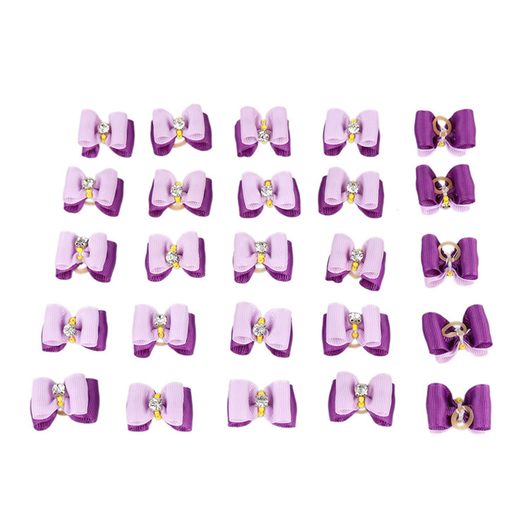 Kleine Hunde Haar BöGen Haustier Welpen Zubehör Yorkshire Für Haustiere Haar Clips Körperpflege Tisch BöGen animaux accessoires chien Stock: 415