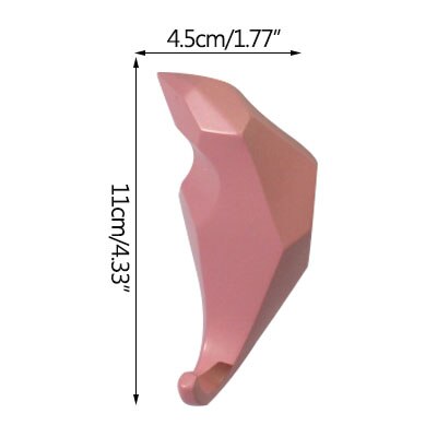 Hook Storage Decorative Clothes Hook Household Bird Storage Hanger Hat Hook Wall Hanging Porch Wall Hanging Key Hooks: Pink-b
