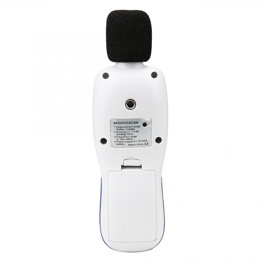 Medidor de decibelios de mano Mini medidor de nivel de sonido Digital medidor de decibelios de ruido Monitor de sonido Digital