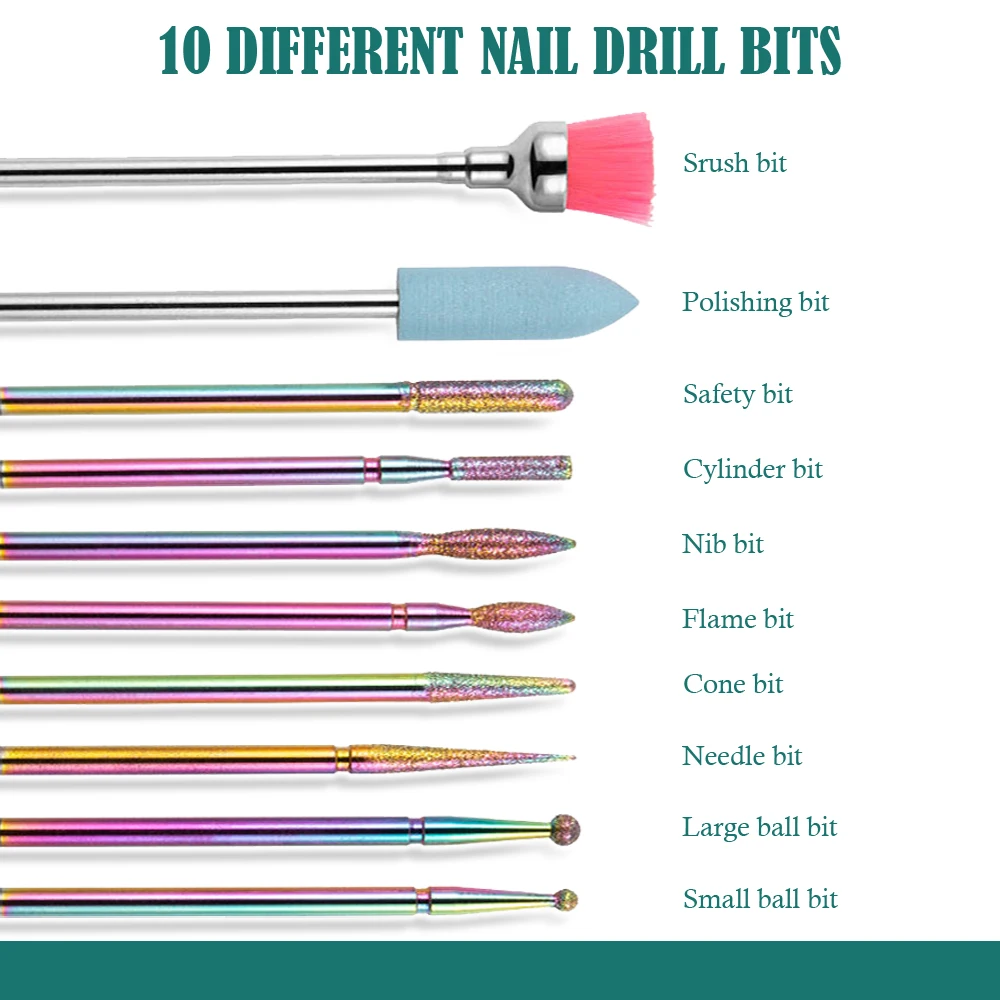 Nailpop-brocas para uñas para taladro eléctrico, accesorios para máquina de manicura, equipo, fresa, limas para uñas, herramientas para quitar Gel