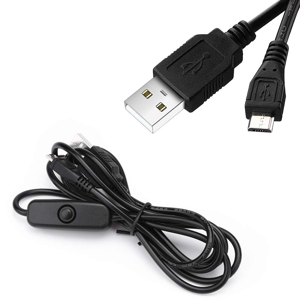 Micro USB met AAN/UIT Schakelaar USB Kabel Cord Oplader Adapter Voeding 5 V 3A voor Raspberry Pi 3 Model B B + en andere Apparaten