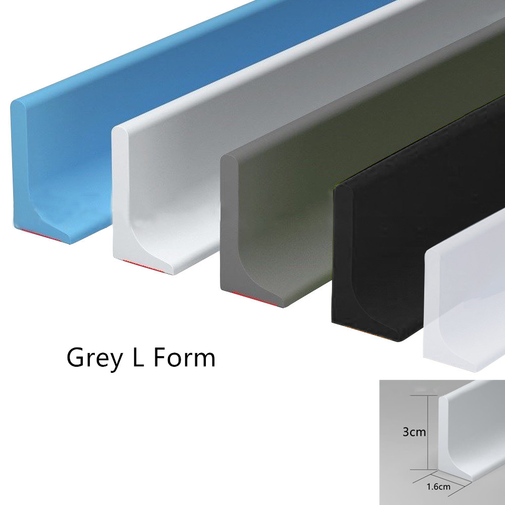 1-3M Water Shower Dam Bathroom Water Stopper Silicone Retaining Strip Flood Barrier Dry And Wet Separation Blocker: green / 79.3mm