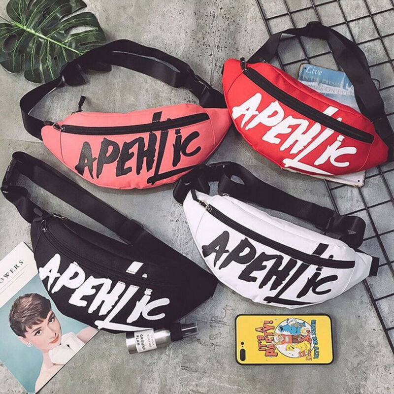 neueste Heiße unisex Taille fanny Packungen Gürtel Reisetasche Geldbörse Brust Beutel Kugel Pack Straße-Stil knapp Gedruckt taschen