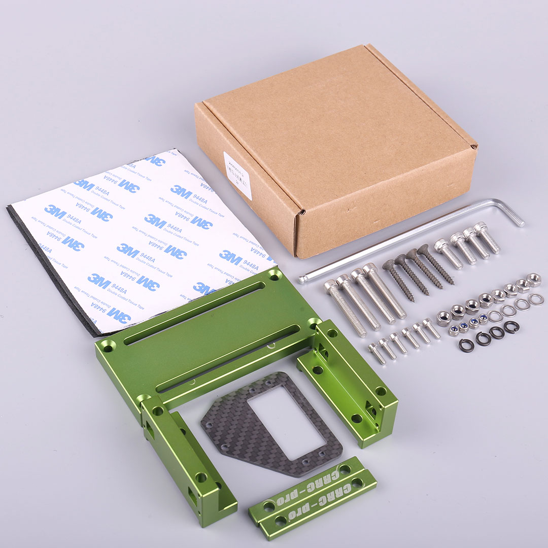 CRRC-PRO Alloy CNC Methanol Engine Gasoline Test Bench Set Run-in Bench For RC Airplane Helicopter DIY Tool Parts: green