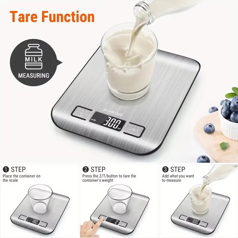 Báscula Digital de cocina Xiaomi de 5/10KG, báscula medidora de cocina portátil de acero inoxidable, báscula Digital LED para joyería y hornear
