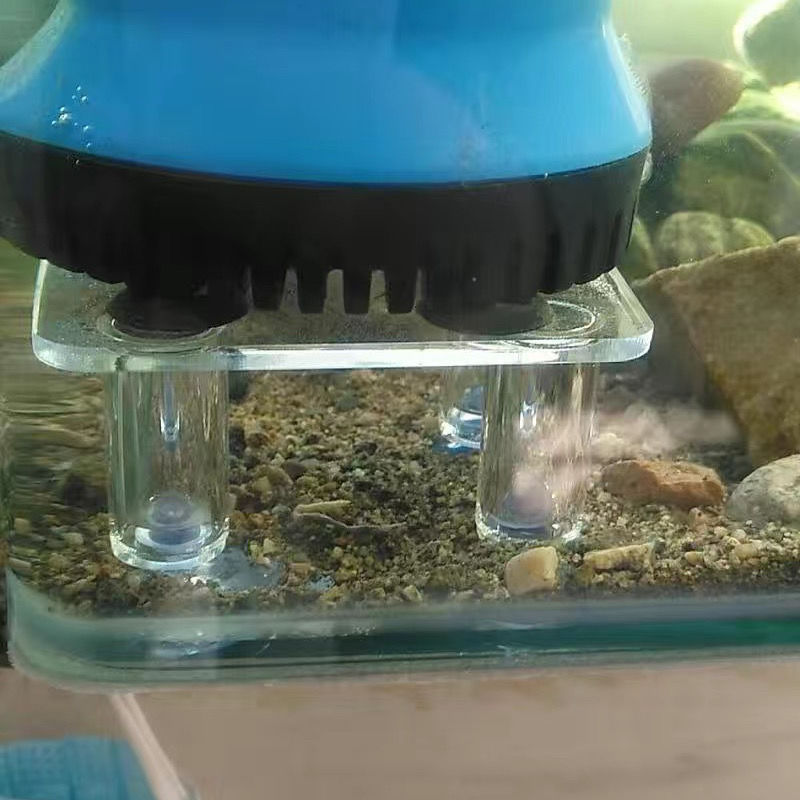 Aquarium Submersible Pump Bracket Shock-absorbing Increased Pad Acrylic Bracket Support Fixed Fish Tank Holder Water Pump Base