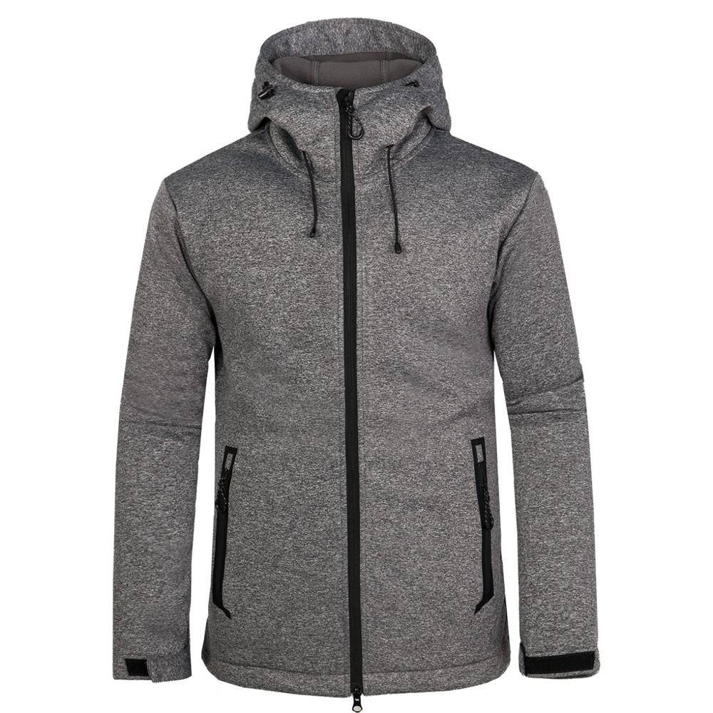 BebeXi Heren regenjas effen capuchon outdoor jassen lange mouw rits split pocket jas mannen lichtgewicht vest, Bu2, 3XL