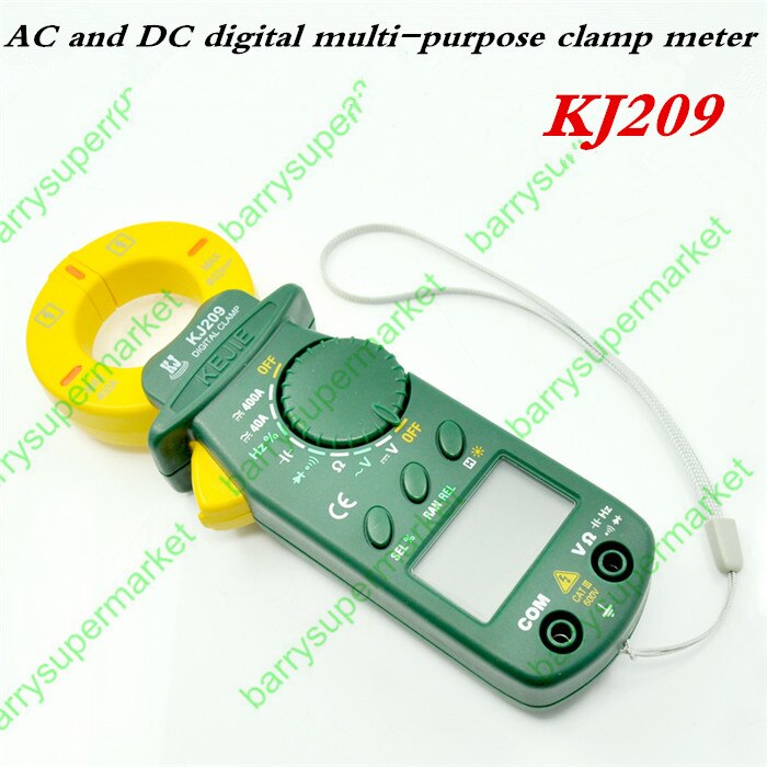 KJ209 DC AC digital clamp meter portable pocket Clamp ammeters multimeter