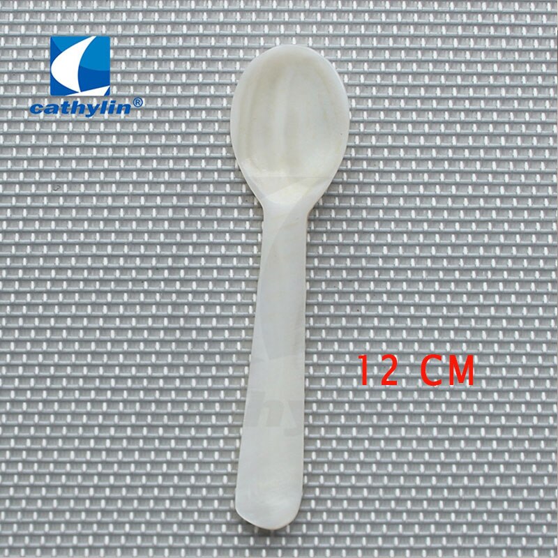 Cathylin perlemorske udsøgt materiale perle shell skønhedsmaske kaviar ske kaviar ложка для икры  ot0006: 12 cm