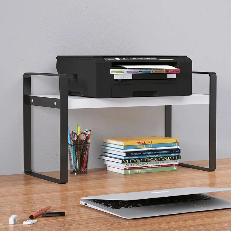 30/40 cm Schreibtisch Bücherregal Stahl Holz Schreibtisch verwöhnen mehrschichtig Kosmetik Lagerung Gestell Haushalt Schlafsaal Büro Schreibtisch Organisatoren