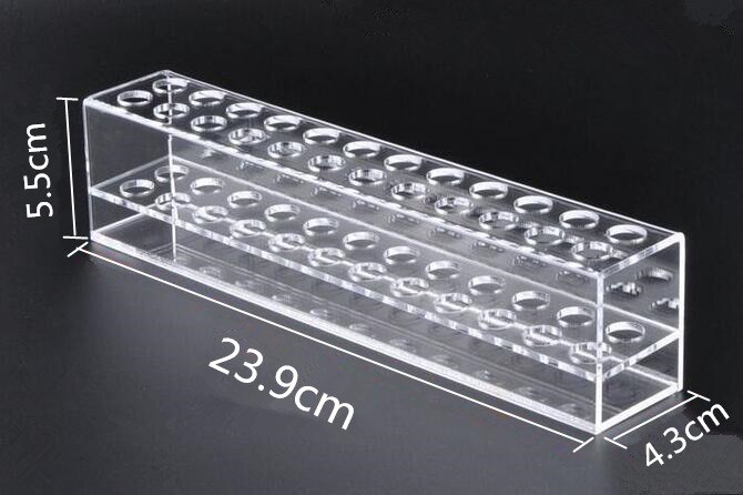 acryl Pen Houder Cosmetische Borstel Oogschaduw Potlood Pennen case Lippenstift Display Stand Rack Kantoor School Bureau Levert: A layer 24 holes