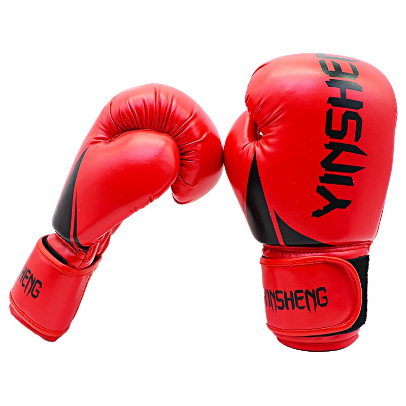 Kick Boxing guantes para hombres mujeres PU Karate guantes De Muay Thai De Boxeo Lucha Libre MMA Sanda entrenamiento adultos niños equipo