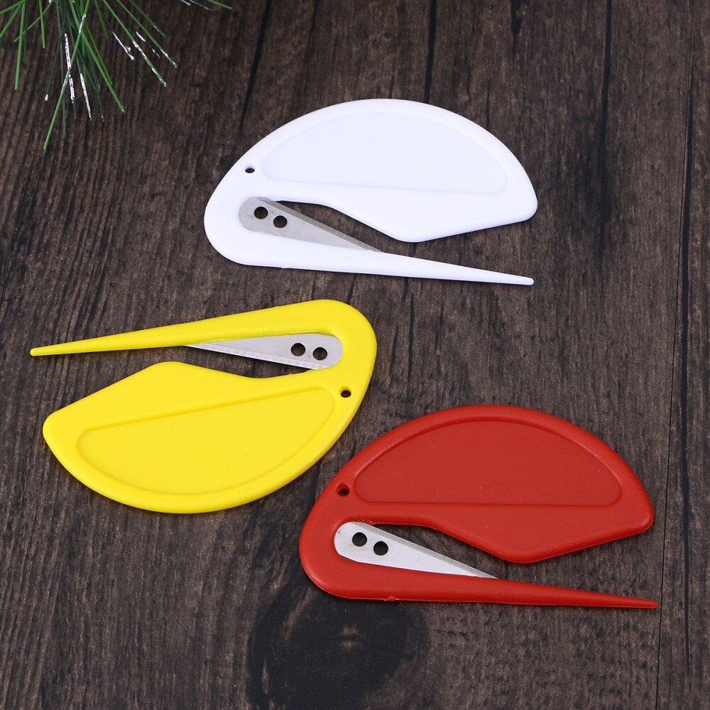 3pcs Letter Opener Safety Plastic Practical Letter Opener Mail Opener Envelope Slitter for Office School Home
