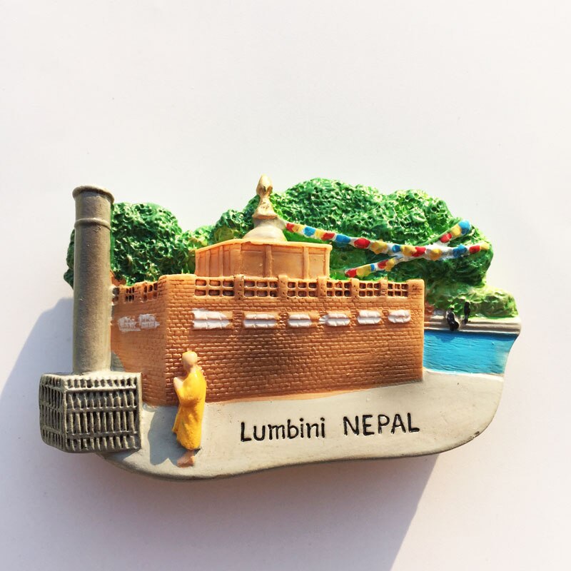 Nepal Koelkast Magents Toeristische Souvenir Lumbini Durbar Everest Koelkast Magnetische Stickers Herdenkingsmunt Magneet Woondecoratie