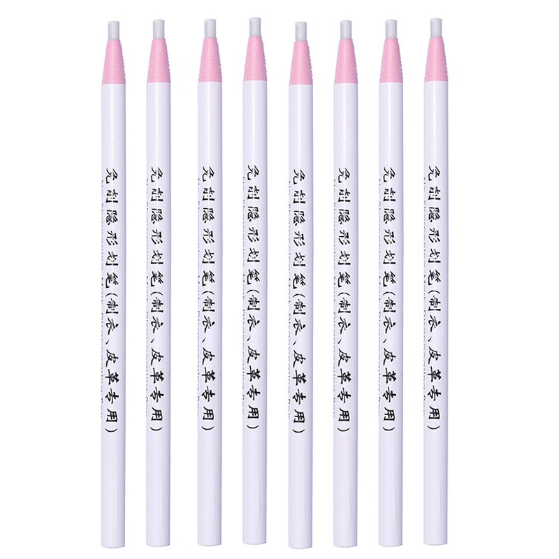 Naaipotlood gratis stof onzichtbaar krijt voor handwerk knutselmarkeerstift naaiaccessoires: 8 stuks